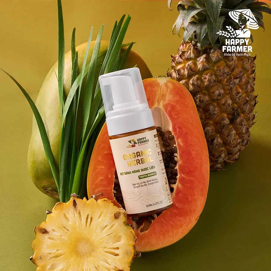 Bọt đánh răng dược liệu Organic Herbal